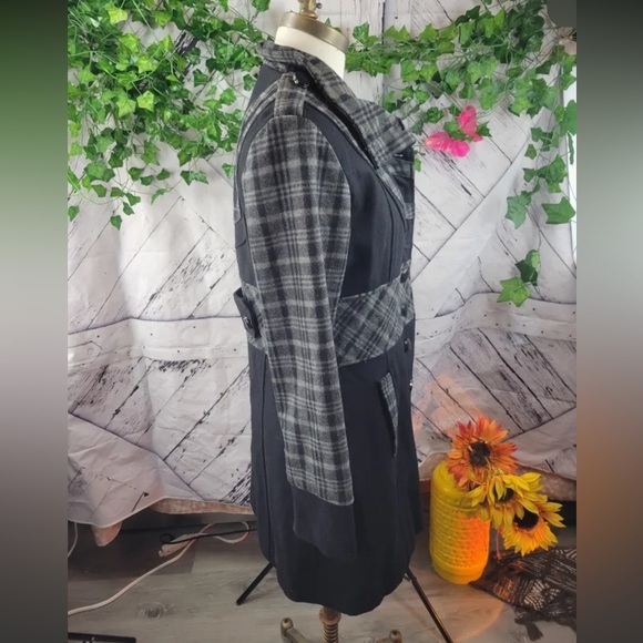 KESSLEY Wool Blend Trench Coat - Picture 9 of 10